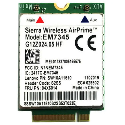 EM7345 4G Module NGFF M.2 WWAN Card 04 x 6014 4G LTE / HSPA + 42Mbps Card for Lenovo IBM / ThinkPad T450 / X240 EM7345
