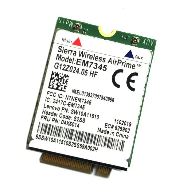 EM7345 4G Module NGFF M.2 WWAN Card 04 x 6014 4G LTE / HSPA + 42Mbps Card for Lenovo IBM / ThinkPad T450 / X240 EM7345
