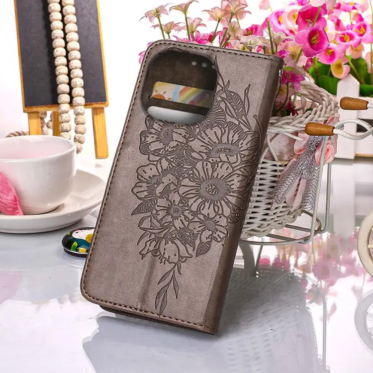 Embossed Butterfly Leather Phone Case For iPhone 14 Pro Max - Apple Accessories