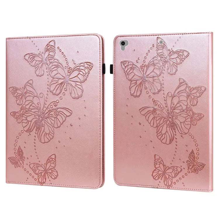 Embossed Butterfly Pattern Horizontal Flip Leather Tablet Case For iPad 9.7 (2018/2017) / Air 2 / Air - For iPad 9.7