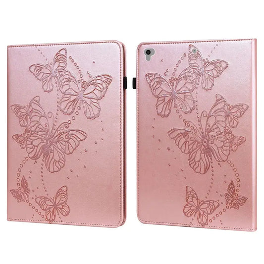 Embossed Butterfly Pattern Horizontal Flip Leather Tablet Case For iPad 9.7 (2018/2017) / Air 2 / Air - For iPad 9.7