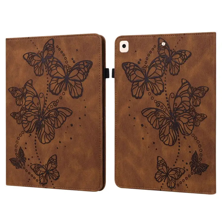 Embossed Butterfly Pattern Horizontal Flip Leather Tablet Case For iPad mini 2024 / mini 6 For iPad Pro 11 2022 / 2021