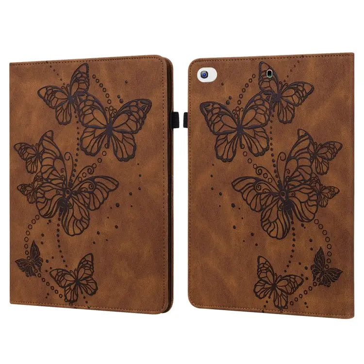 Embossed Butterfly Pattern Horizontal Flip Leather Tablet Case For iPad mini 2024 / mini 6 For iPad Pro 11 2022 / 2021