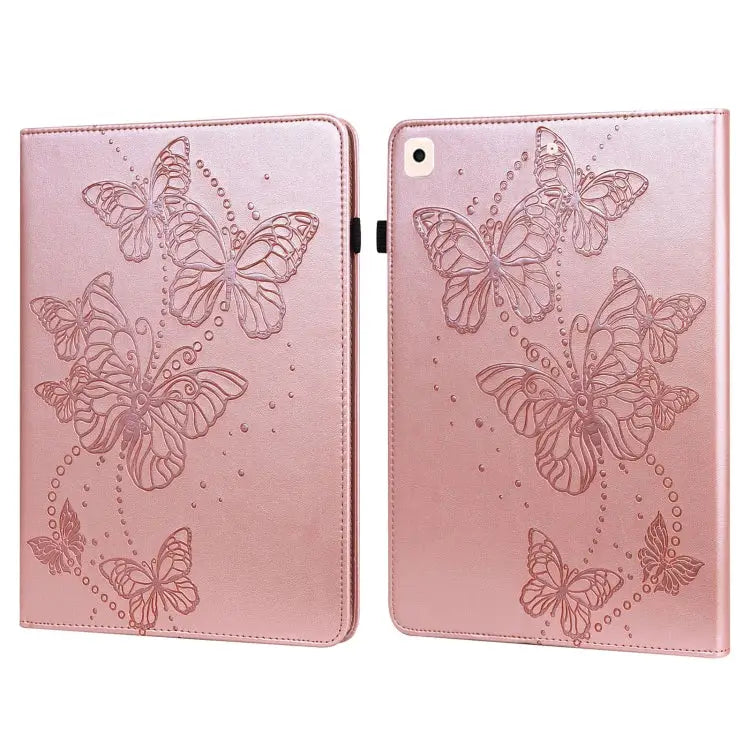 Embossed Butterfly Pattern Horizontal Flip Leather Tablet Case For iPad mini 2024 / mini 6 For iPad Pro 11 2022 / 2021
