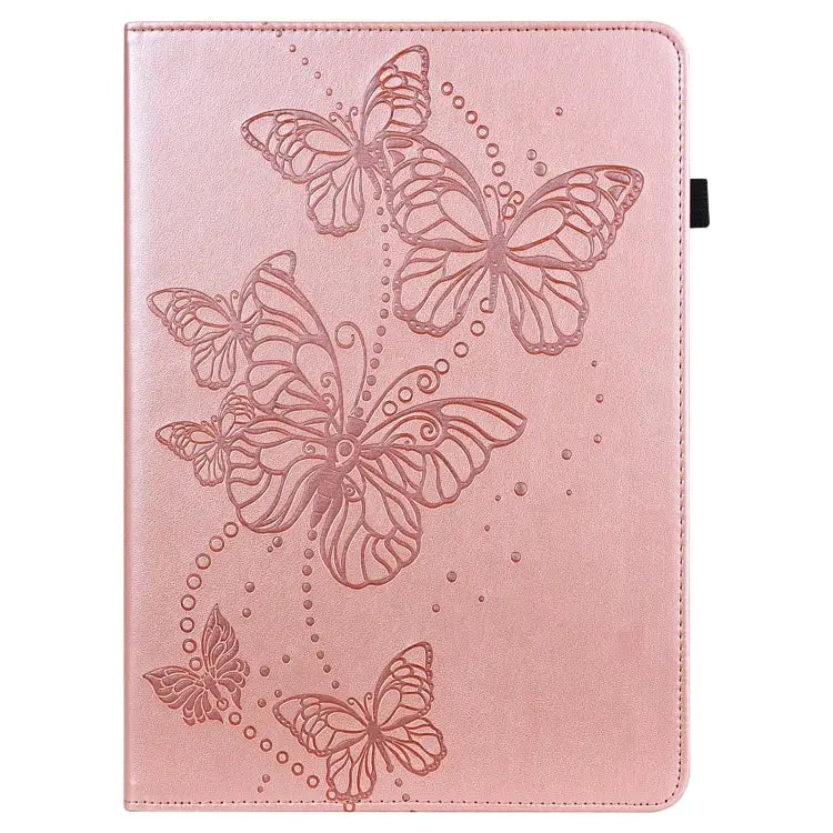Embossed Butterfly Pattern Horizontal Flip Leather Tablet Case For iPad mini 2024 / mini 6 For iPad Pro 11 2022 / 2021