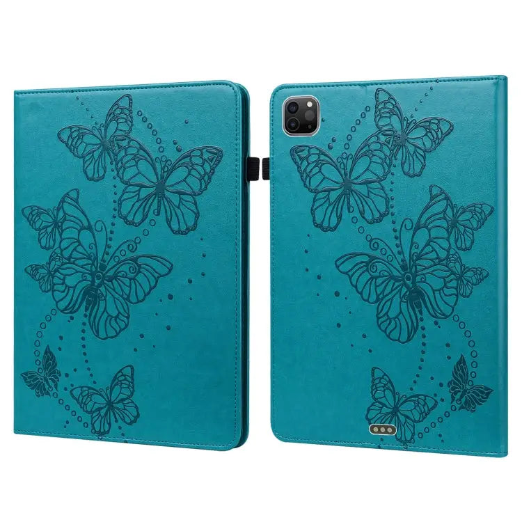 Embossed Butterfly Pattern Horizontal Flip Leather Tablet Case For iPad mini 2024 / mini 6 For iPad Pro 11 2022 / 2021