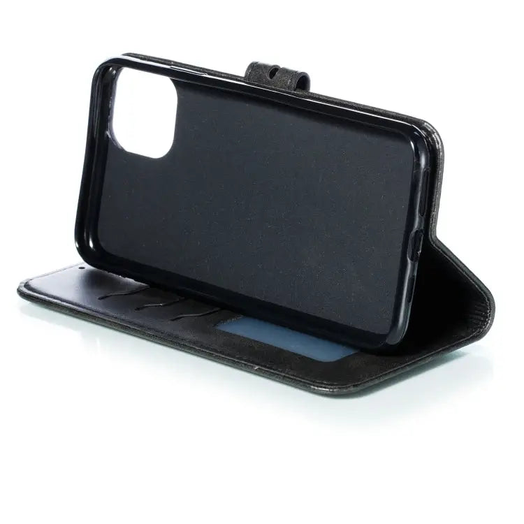 Embossed Happy Cat Pattern Horizontal Flip Leather Case with Holder & Card Slots & Wallet For iPhone 13 mini For iPhone