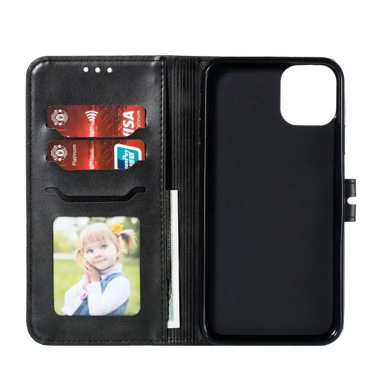 Embossed Happy Cat Pattern Horizontal Flip Leather Case with Holder & Card Slots & Wallet For iPhone 13 mini For iPhone