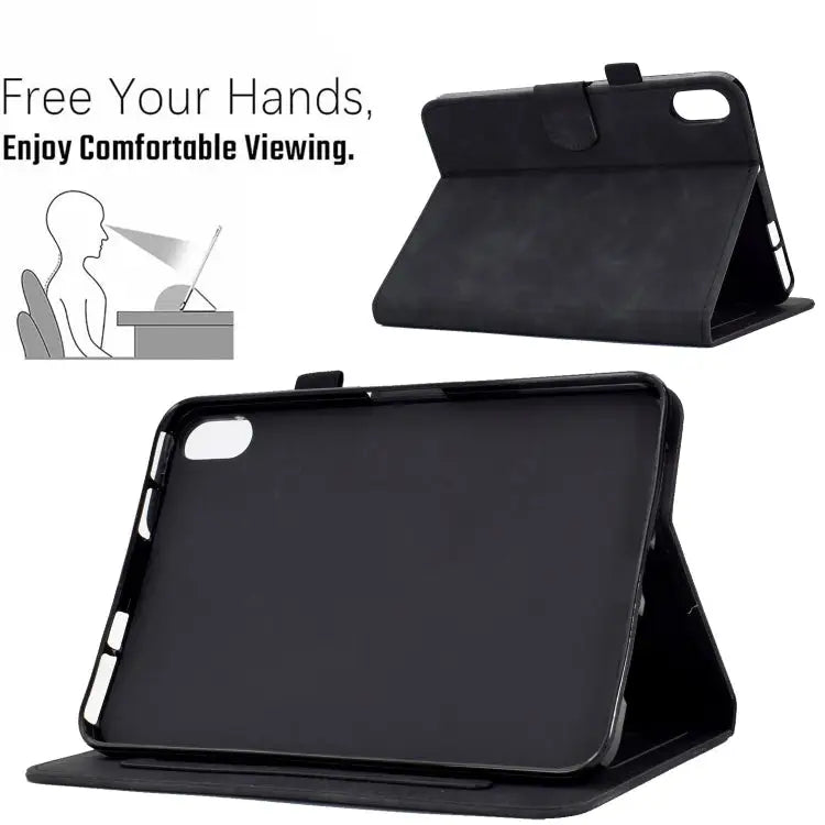 Embossed Smile Flip Tablet Leather Smart Case For iPad 10th Gen 10.9 2022 - Apple Accessories
