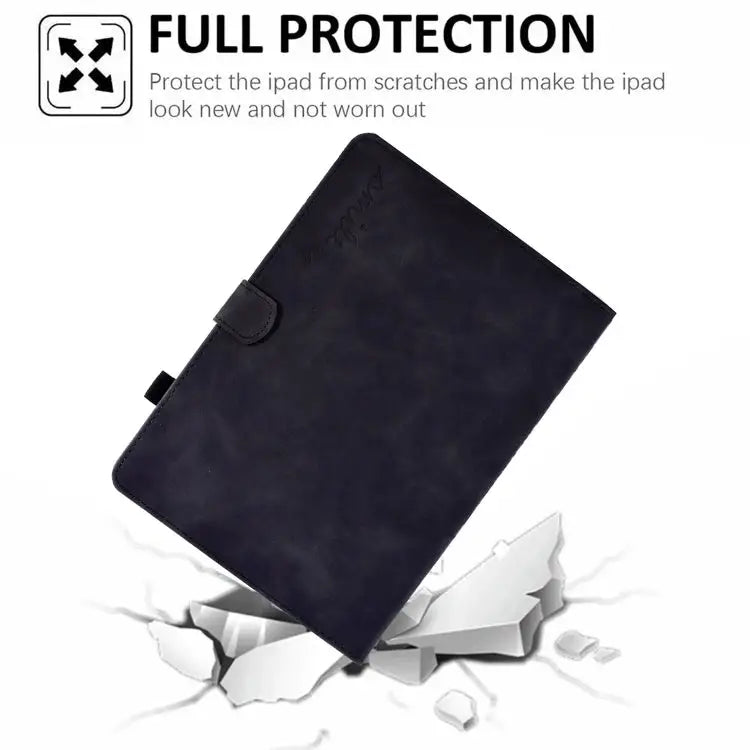 Embossed Smile Flip Tablet Leather Smart Case For iPad 10th Gen 10.9 2022 - Apple Accessories