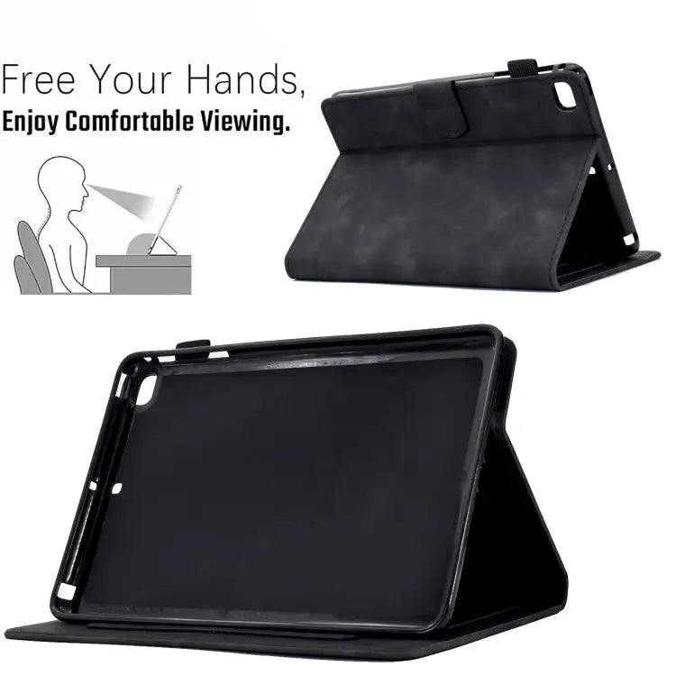 Embossed Smile Flip Tablet Leather Smart Case For iPad mini 5/4/3/2/1 - Apple Accessories