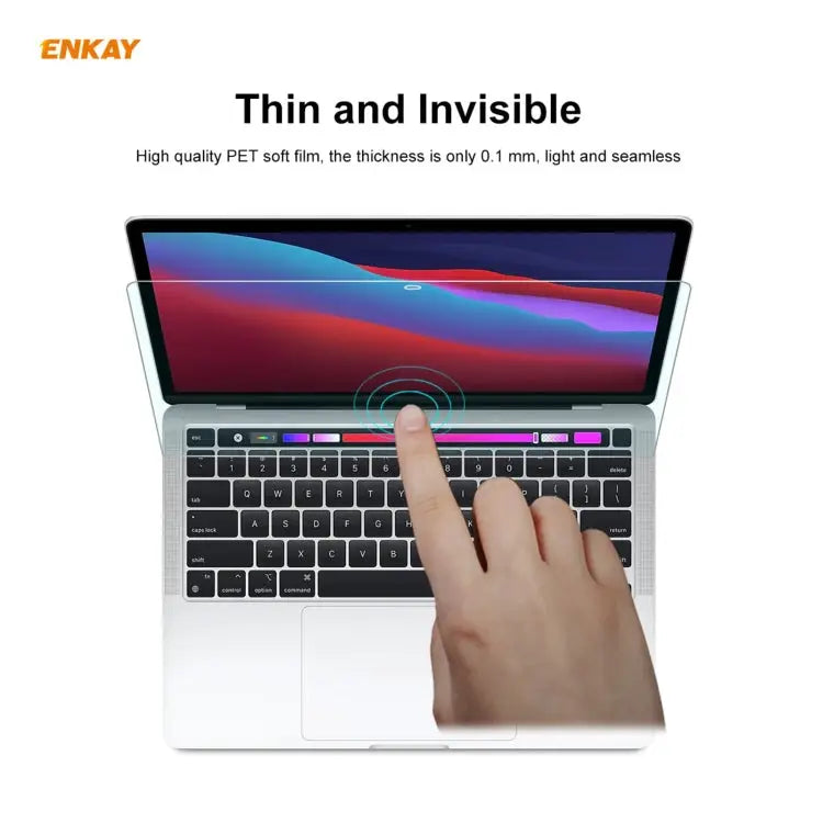 ENKAY Clear HD PET Screen Protector for MacBook Pro 13.3 inch A2289 / A2251 / A2338 (2020) For MacBook Pro 13.3 inch