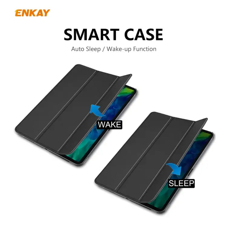 ENKAY ENK-8001 Denim Pattern Horizontal Flip Leather Smart Case with Holder for iPad Pro 11 (2020) For iPad Pro 11