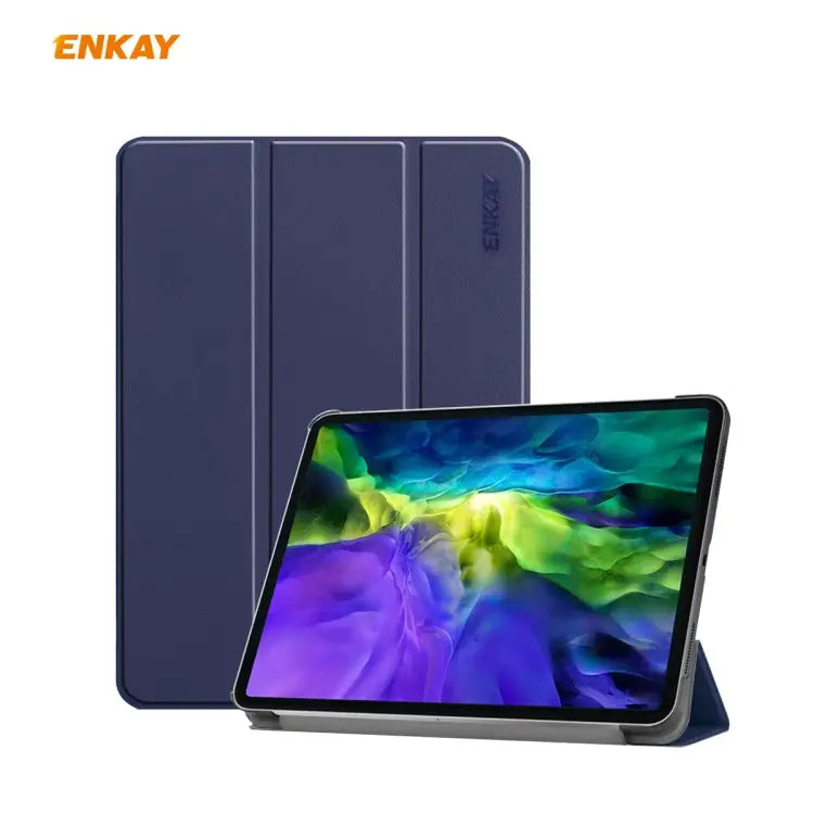 ENKAY ENK-8001 Denim Pattern Horizontal Flip Leather Smart Case with Holder for iPad Pro 11 (2020) For iPad Pro 11