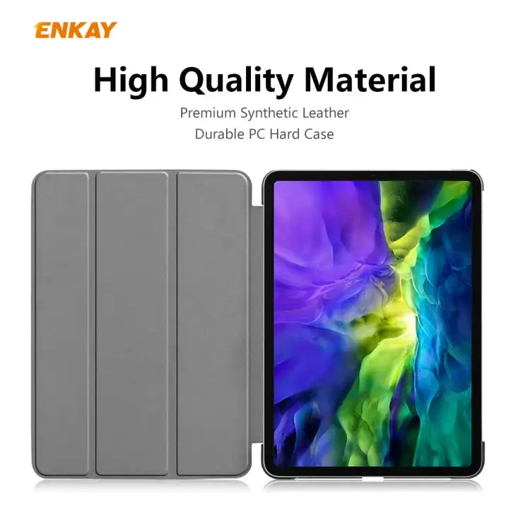 ENKAY ENK-8001 Denim Pattern Horizontal Flip Leather Smart Case with Holder for iPad Pro 11 (2020) For iPad Pro 11