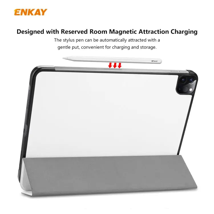 ENKAY ENK-8001 Denim Pattern Horizontal Flip Leather Smart Case with Holder for iPad Pro 11 (2020) For iPad Pro 11