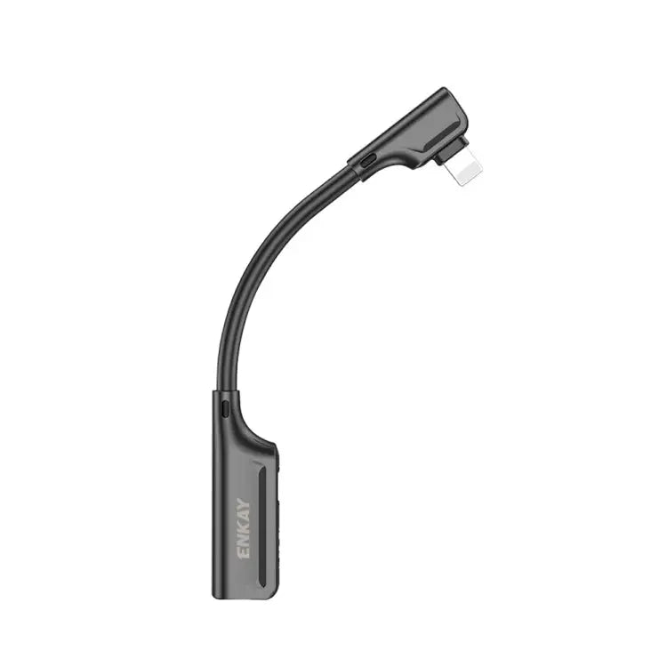 ENKAY ENK-AT102 8 Pin to 8 Pin Charging + 8 Pin Audio Interfaces Charging and Listening to Songs Zinc Alloy Adapter