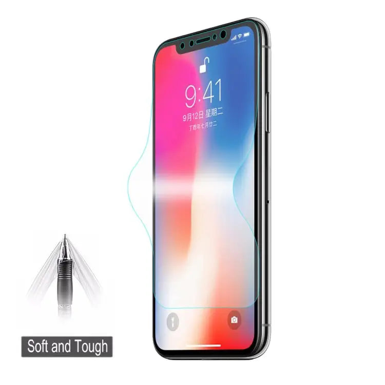 ENKAY Hat-Prince 0.1mm 3D Full Screen Protector Explosion-proof Hydrogel Film for iPhone XS TPU + TPE + PET Material