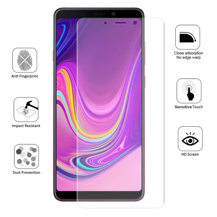 ENKAY Hat-Prince 0.1mm 3D Full Screen Protector Explosion-proof Hydrogel Film for Samsung Galaxy A9 (2018) TPU + TPE