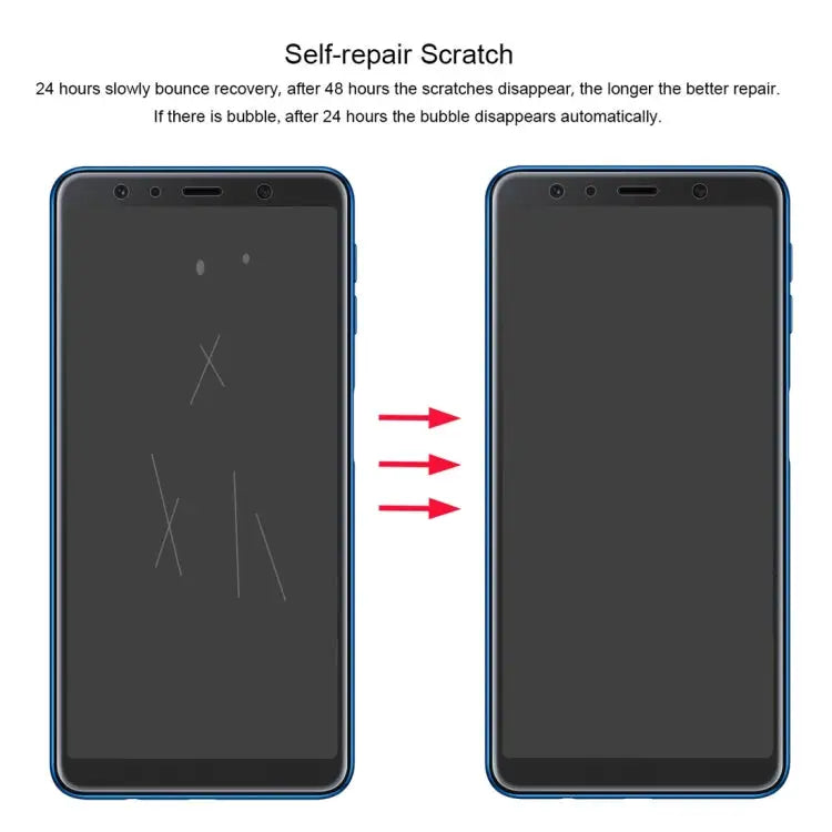 ENKAY Hat-Prince 0.1mm 3D Full Screen Protector Explosion-proof Hydrogel Film for Samsung Galaxy A7 (2018) TPU + TPE