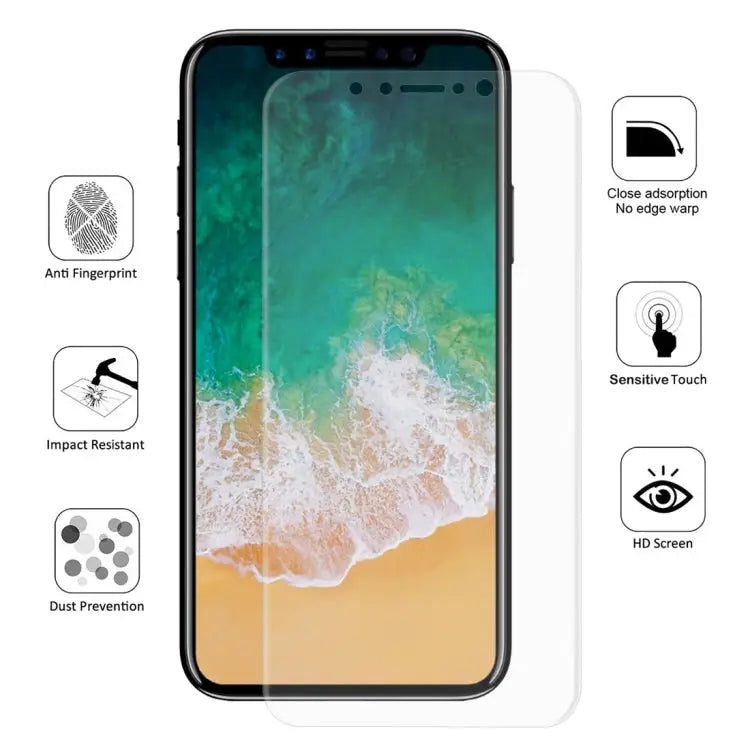 ENKAY Hat-Prince 0.1mm 3D Full Screen Protector Explosion-proof Hydrogel Film for iPhone XS TPU + TPE + PET Material