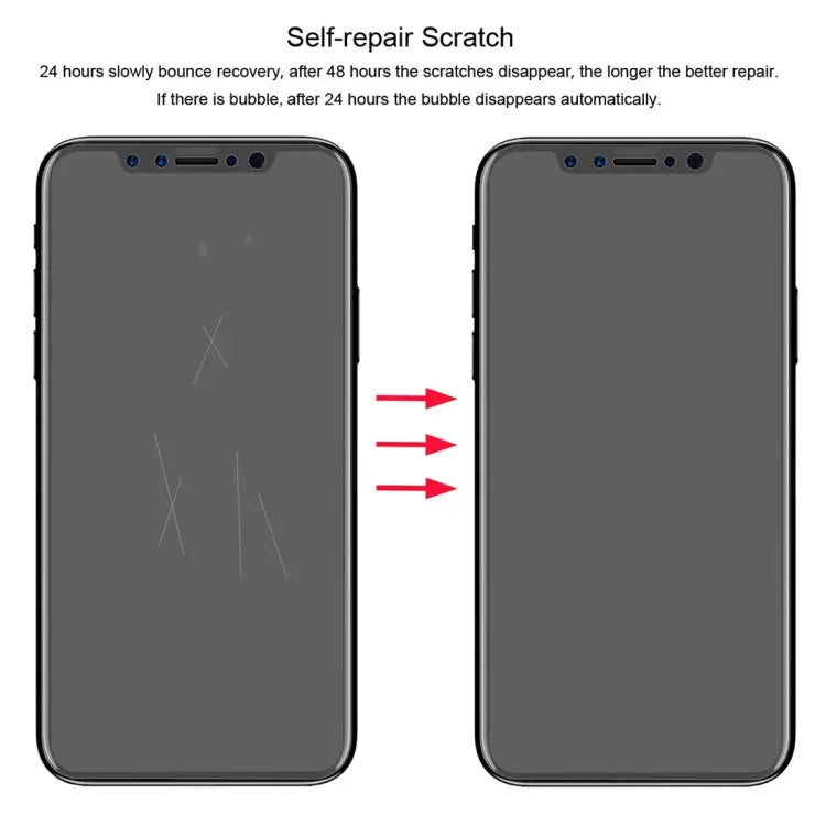 ENKAY Hat-Prince 0.1mm 3D Full Screen Protector Explosion-proof Hydrogel Film for iPhone XS TPU + TPE + PET Material