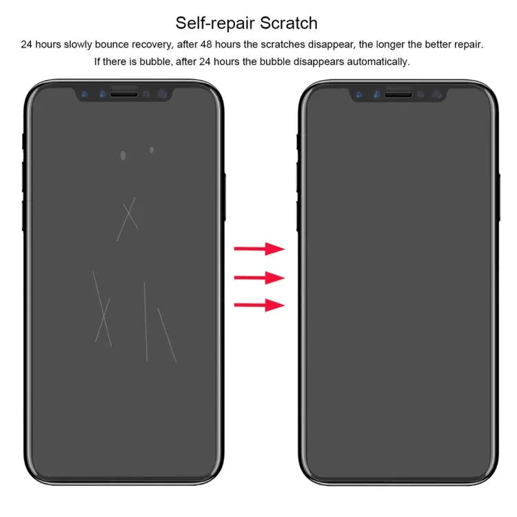 ENKAY Hat-Prince 0.1mm 3D Full Screen Protector Explosion-proof Hydrogel Film for iPhone XS Max TPU + TPE + PET