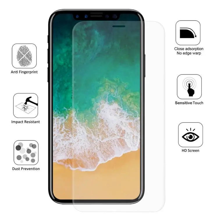 ENKAY Hat-Prince 0.1mm 3D Full Screen Protector Explosion-proof Hydrogel Film for iPhone XS Max TPU + TPE + PET