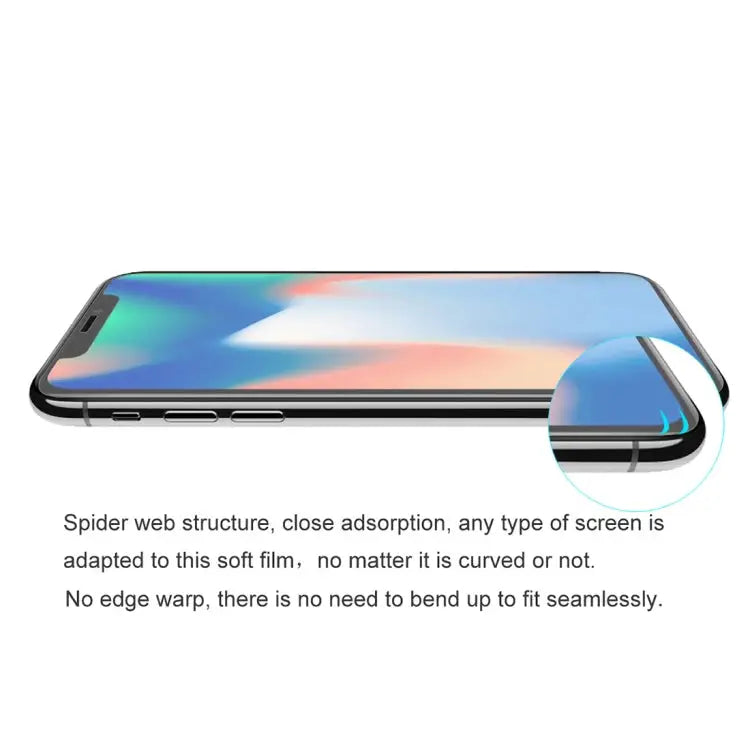 ENKAY Hat-Prince 0.1mm 3D Full Screen Protector Explosion-proof Hydrogel Film for iPhone XS Max TPU + TPE + PET