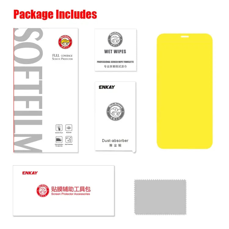 ENKAY Hat-Prince 0.1mm 3D Full Screen Protector Explosion-proof Hydrogel Film For iPhone 11 / iPhone XR For iPhone 11