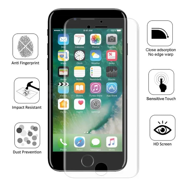 ENKAY Hat-Prince 0.1mm 3D Full Screen Protector Explosion-proof Hydrogel Film for iPhone 8 Plus & 7 Plus TPU + TPE