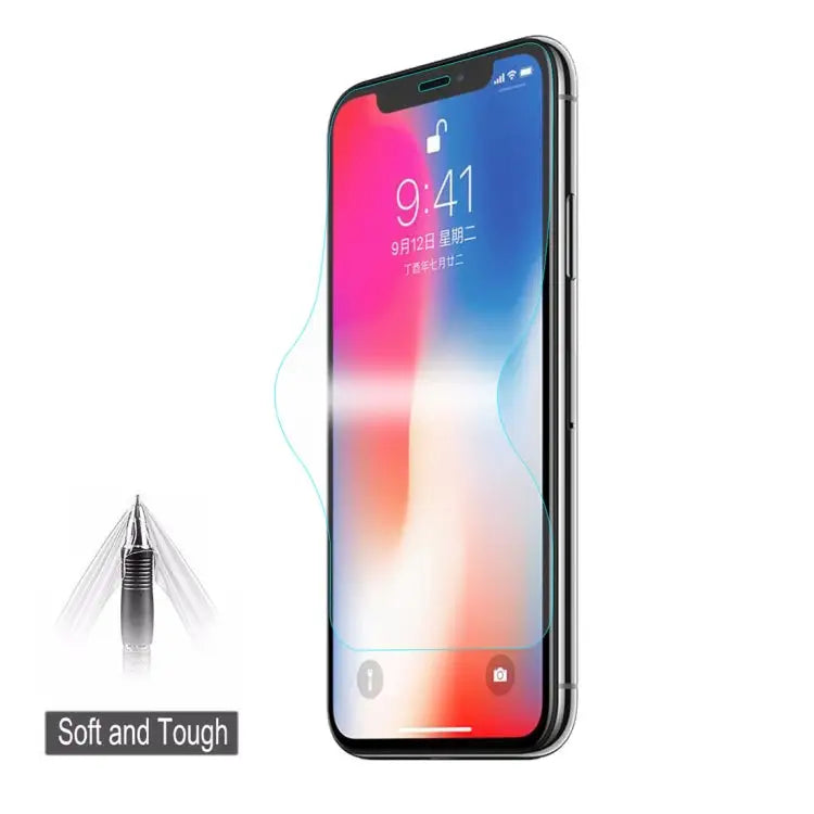 ENKAY Hat-Prince 0.1mm 3D Full Screen Protector Explosion-proof Hydrogel Film for iPhone XS Max TPU + TPE + PET