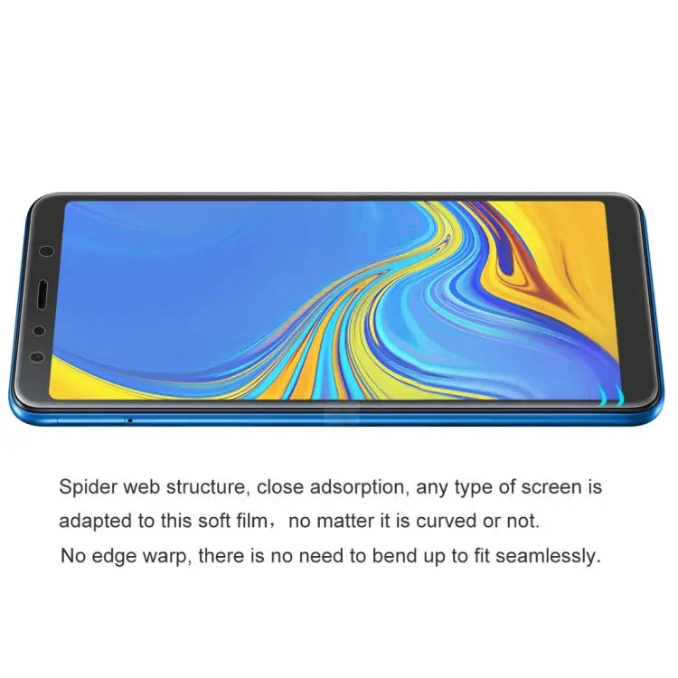 ENKAY Hat-Prince 0.1mm 3D Full Screen Protector Explosion-proof Hydrogel Film for Samsung Galaxy A7 (2018) TPU + TPE