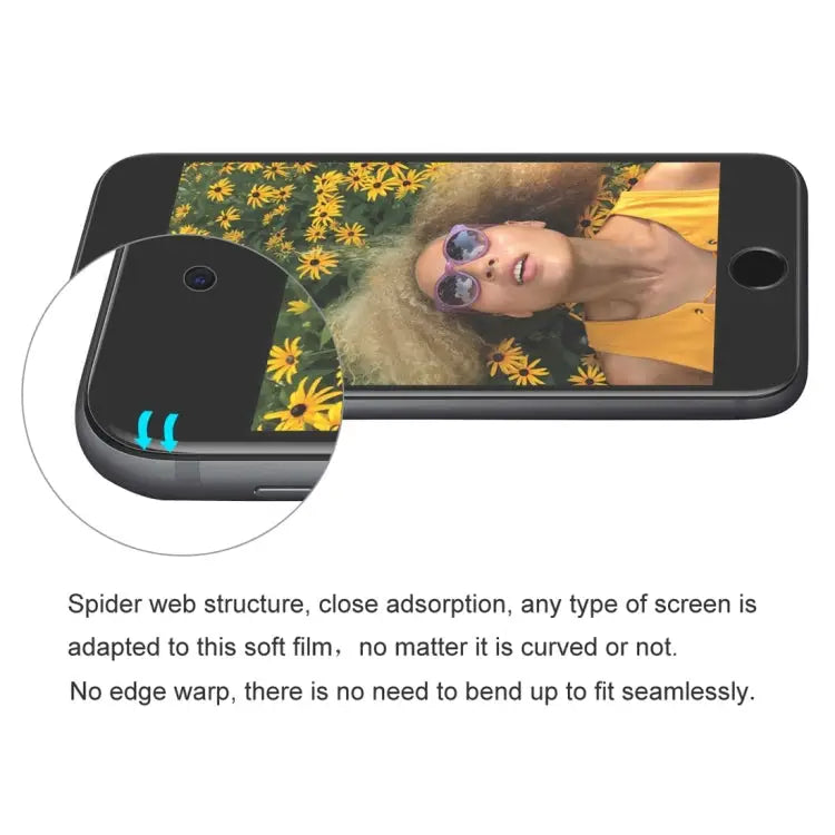 ENKAY Hat-Prince 0.1mm 3D Full Screen Protector Explosion-proof Hydrogel Film for iPhone 8 Plus & 7 Plus TPU + TPE