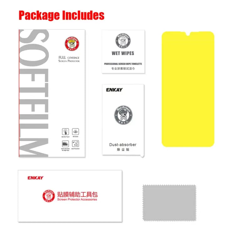 ENKAY Hat-Prince 0.1mm 3D Full Screen Protector Explosion-proof Hydrogel Film for Huawei P30 Huawei P30 - Huawei P30