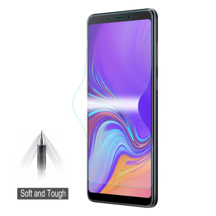 ENKAY Hat-Prince 0.1mm 3D Full Screen Protector Explosion-proof Hydrogel Film for Samsung Galaxy A9 (2018) TPU + TPE