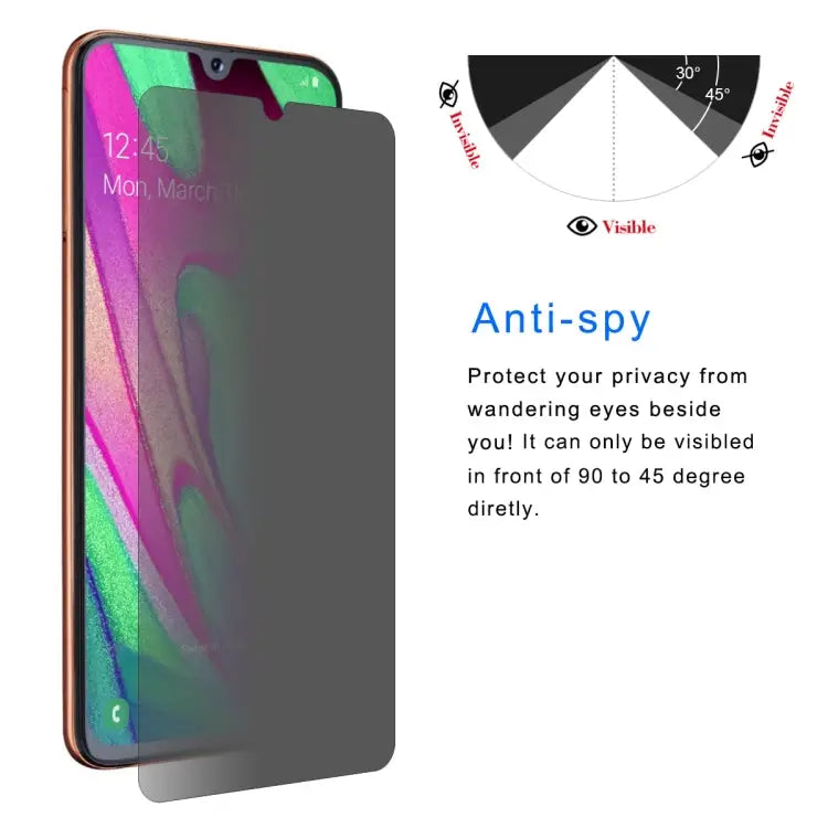 ENKAY Hat-Prince 0.26mm 9H 2.5D Privacy Anti-glare Tempered Glass Film for Samsung Galaxy A40 Galaxy A40 - Galaxy A40