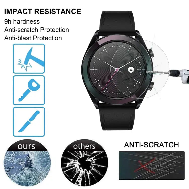 ENKAY Hat-Prince 0.2mm 9H 2.15D Curved Edge Tempered Glass Film for Huawei Watch GT 42mm