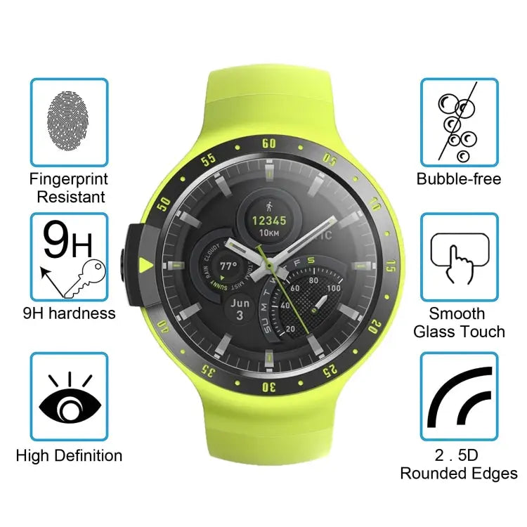 ENKAY Hat-Prince 0.2mm 9H 2.15D Curved Edge Tempered Glass Film for TicWatch S TicWatch S - TicWatch S