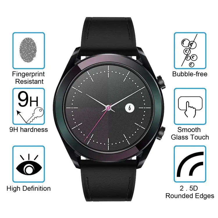 ENKAY Hat-Prince 0.2mm 9H 2.15D Curved Edge Tempered Glass Film for Huawei Watch GT 42mm