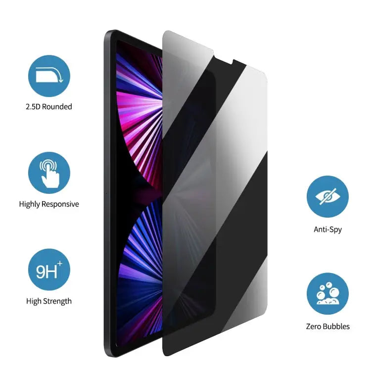 ENKAY Hat-Prince 0.33mm 28 Degrees Anti-peeping Privacy Tempered Glass Film For iPad mini 6 / mini 2024 For iPad Air 11