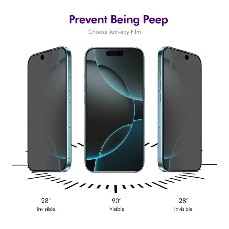 ENKAY Hat-Prince 28 Degree Anti-peeping Privacy Tempered Glass Film For iPhone 17 Pro Max For iPhone 17 Pro For iPhone
