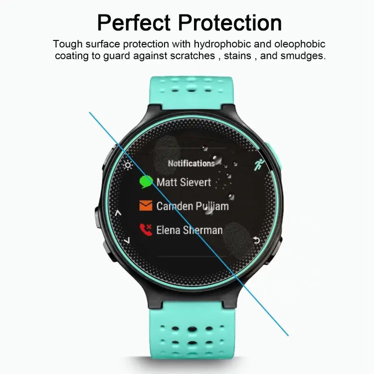 ENKAY Hat-Prince for Garmin Forerunner 235 Smart Watch 0.2mm 9H Surface Hardness 2.15D Curved Edge Tempered Glass Film