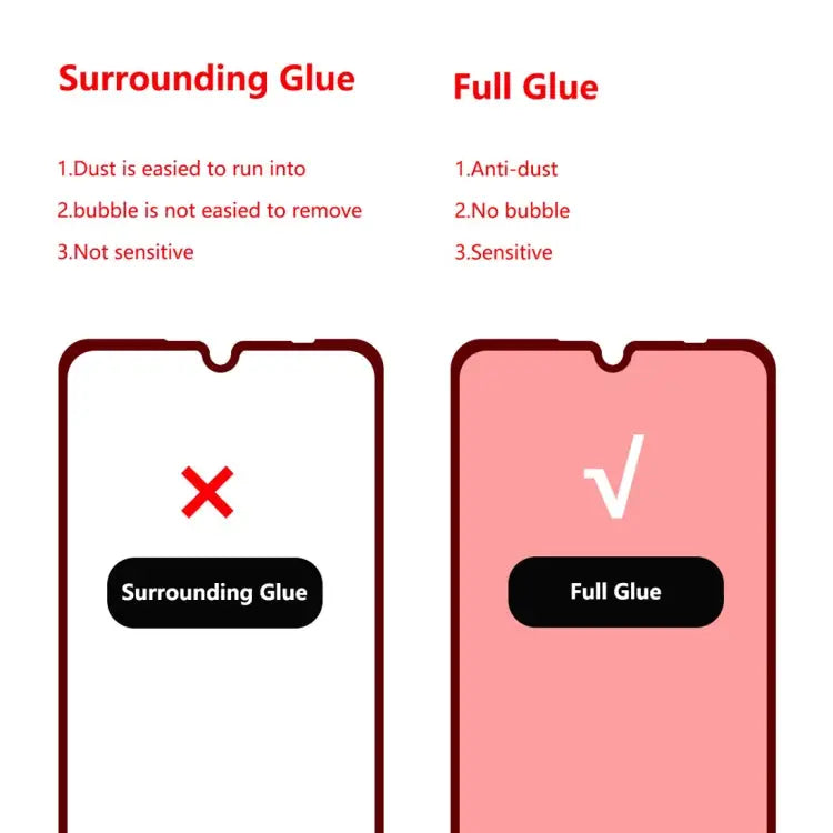 ENKAY Hat-prince Full Glue 0.26mm 9H 2.5D Tempered Glass Film for Xiaomi Redmi Note 7 - Xiaomi Redmi Note 7 (Full Glue)