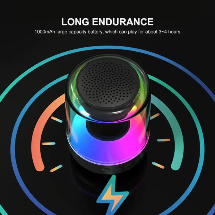 ENKAY Hat-Prince Portable RGB Light Wireless Bluetooth Speaker S L - Apple Accessories