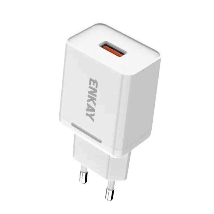 ENKAY Hat-Prince T006-1 18W USB QC 3.0 Fast Charging Travel Charger Power Adapter EU Plug