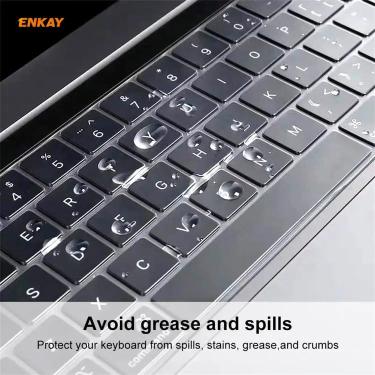 ENKAY Soft TPU Keyboard Protector Film for MacBook Pro 16 inch A2141 / Pro 13.3 inch A2289 & A2251 & A2338 (2020) EU