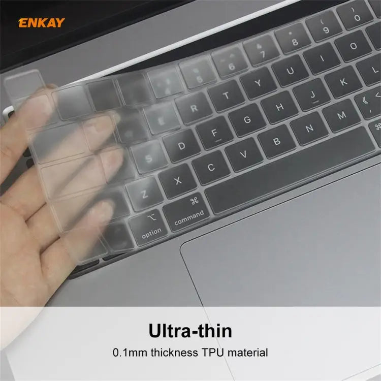 ENKAY Soft TPU Keyboard Protector Film for MacBook Pro 16 inch A2141 / Pro 13.3 inch A2289 & A2251 & A2338 (2020) EU