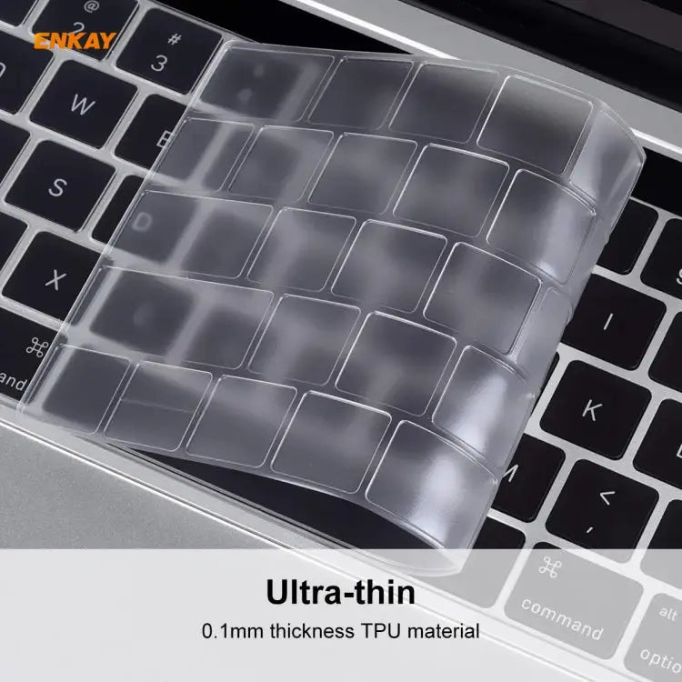 ENKAY TPU Keyboard Protector Cover for MacBook Pro 13.3 inch A1706 / A1989 / A2159 & Pro 15.4 inch A1707 / A1990