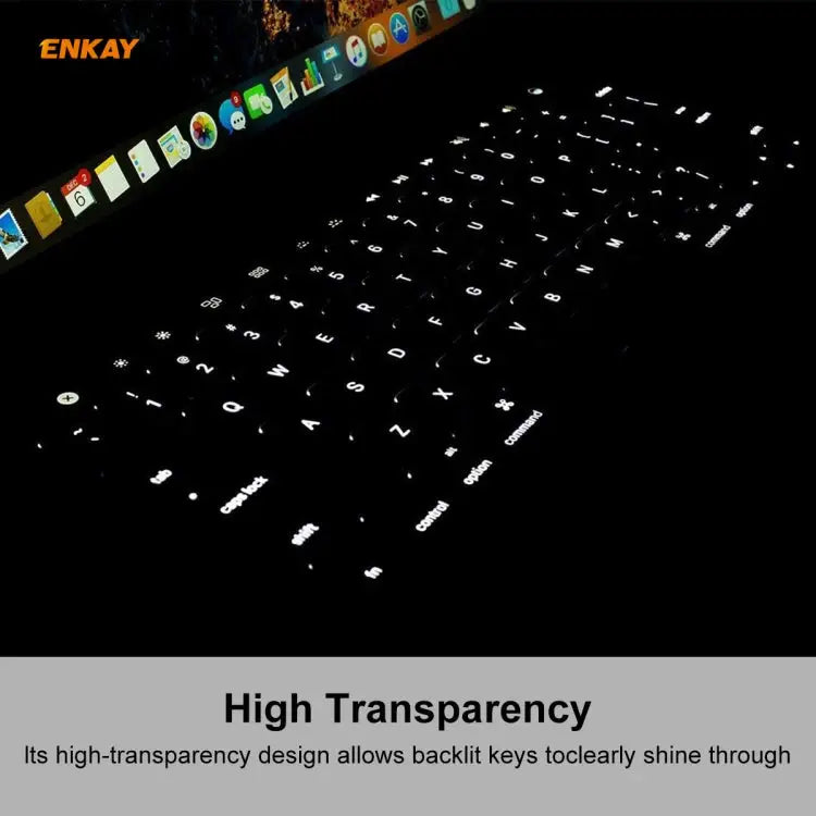 ENKAY TPU Keyboard Protector Cover for MacBook Pro 13.3 inch A1706 / A1989 / A2159 & Pro 15.4 inch A1707 / A1990